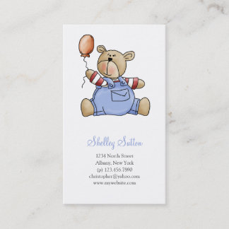 Lil' Bears · Baby Boy Balloon Business Card