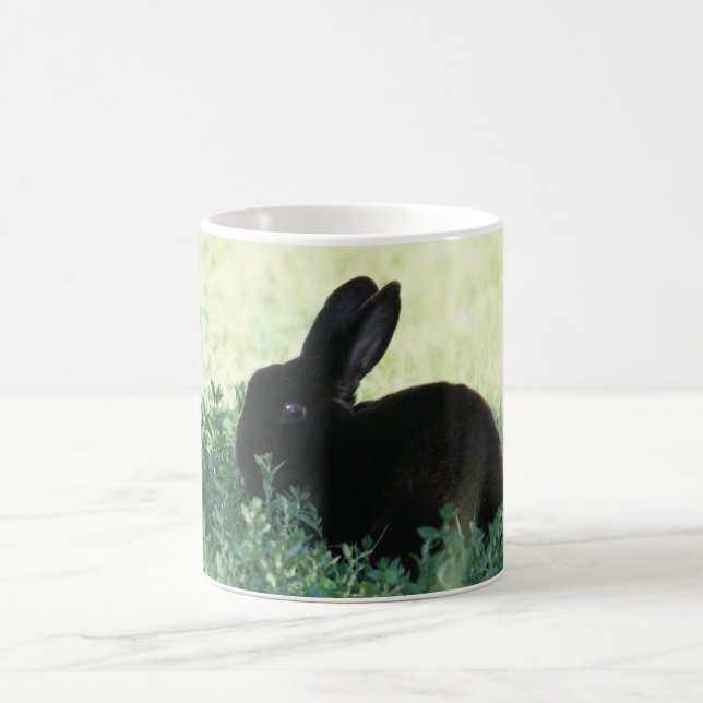 Lil Black Bunny Coffee Mug (Center)