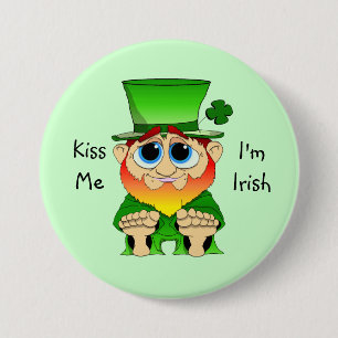 Lil Blarney Kiss Me 7.5 Cm Round Badge