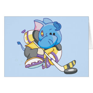Lil Blue Elephant Hockey