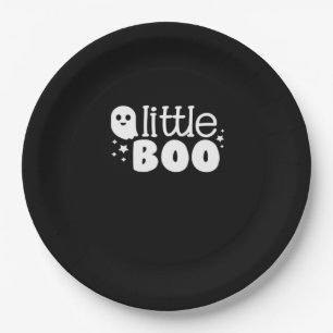 Lil Boo Halloween Vintage Style Paper Plate