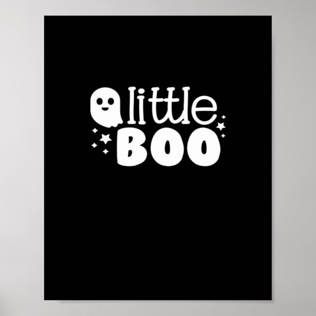 Lil Boo Halloween Vintage Style Poster (Front)