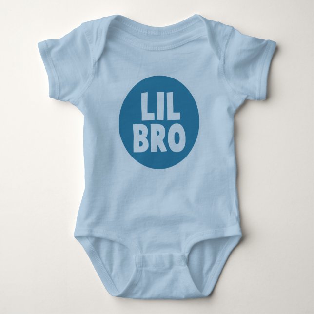 Lil Bro Circle Baby Bodysuit (Front)