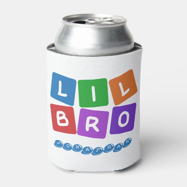 Lil Bro custom name can cooler (Can Front)