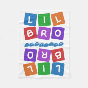 Lil Bro custom name fleece blanket
