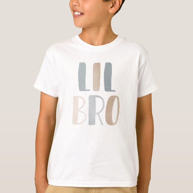 Lil Bro Little Brother Boy T-Shirt (Front)