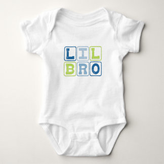 LIL BRO OUTLINE BLOCKS BABY BODYSUIT