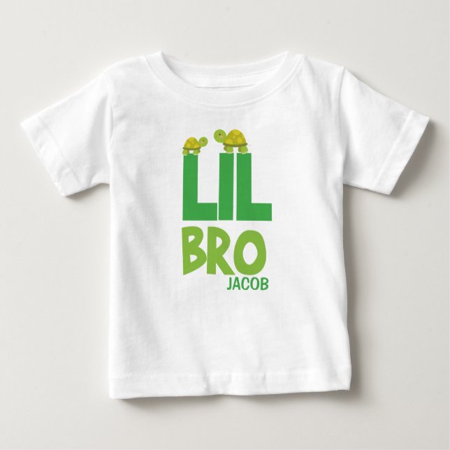 Lil bro turtle shirt set (Front)