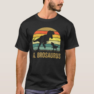 lil BroSaurus T Rex Dinosaur lil Bro Saurus Family T-Shirt