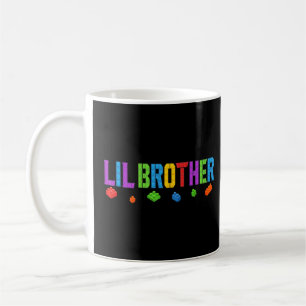 Lil Brother   Blocks Master Brick Builder Birthday Coffee Mug