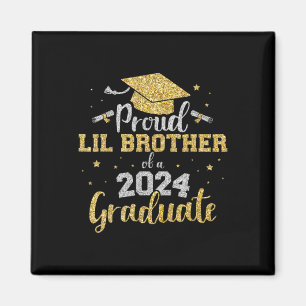 Lil Brother Cl Of 2024 Graduate Senior Graduation  Magnet