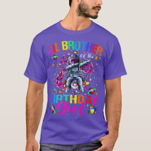 Lil Brother Of The Birthday Girl Astronaut Boy Spa T-Shirt