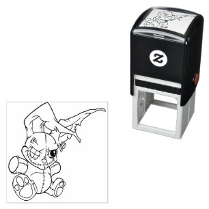 Lil Bunny Voodoo Self Inking Rubber Stamp