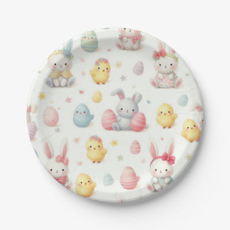 Lil Chicks & Bunny's Paper Plate