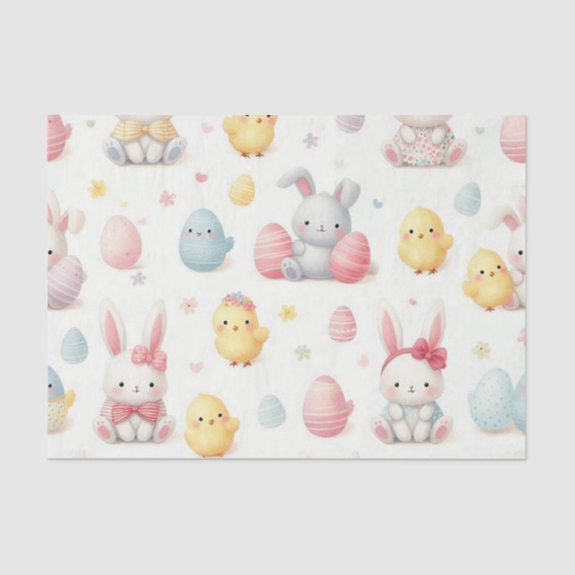 Lil Chicks & Bunny's Tissue Paper (Front)
