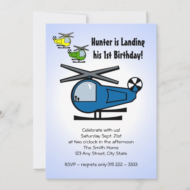 Lil' Chopper Invitation (Front)