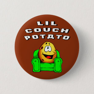 Lil Couch Potato 6 Cm Round Badge