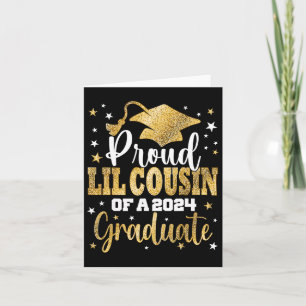 Lil Cousin Of A 2024 Graduate Cl Senior Graduation Card