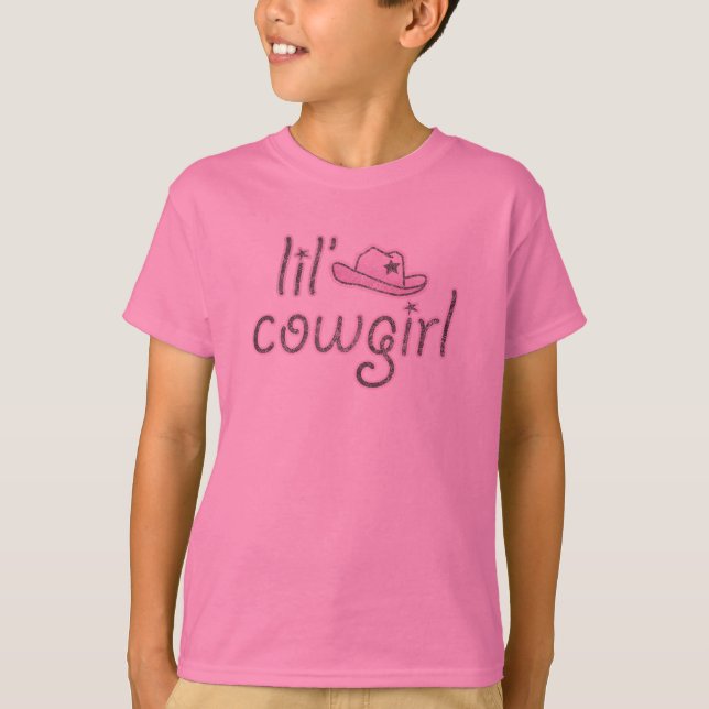 Lil Cowgirl Kids T-Shirt (Front)