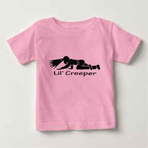 Lil Creeper crawling coal miner baby oneies