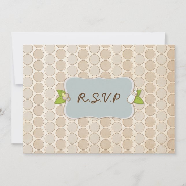 Lil Cute Monkey Baby Shower Invite (Front)