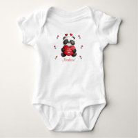Lil' Cutie Pie Panda Bear With Heart Personalised