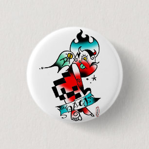 lil devil 3 cm round badge