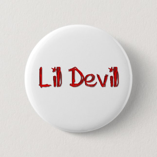 Lil Devil 6 Cm Round Badge (Front)