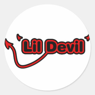 Lil Devil Classic Round Sticker