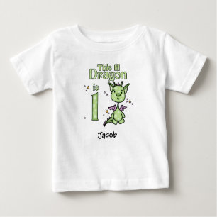 Lil Dragon 1st Birthday Baby T-Shirt