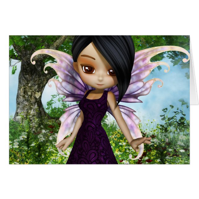 Lil Fairy Princess Card (Front Horizontal)