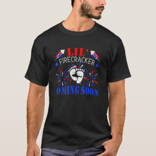 Lil' Firecracker Coming Soon Fireworks 4th Of July T-Shirt