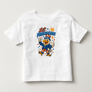 Lil’ Firecracker Freedom Classical Eagle Toddler T-Shirt
