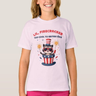 Lil' Firecracker Racoon 4th of July T-Shirt
