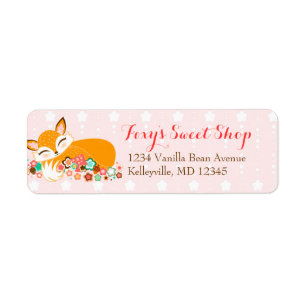 Lil Foxie Cub - Custom Return Address Labels
