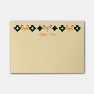 Lil Foxie - Cute Girly Foxes Custom Post-it® Note