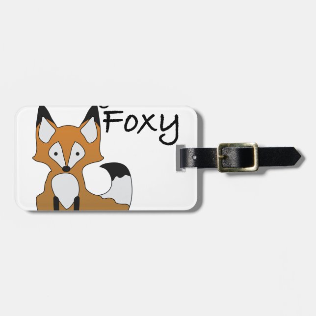 Lil' Foxy Luggage Tag (Front Horizontal)
