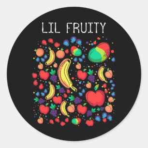 Lil Fruity LGBTQ Fruits Subtle Lesbian LGBTQ Pride Classic Round Sticker