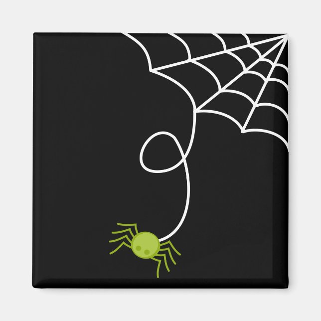 Lil' Green Spider Magnet (Front)