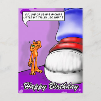 Lil Illow Orange - Happy Birthday Postcard