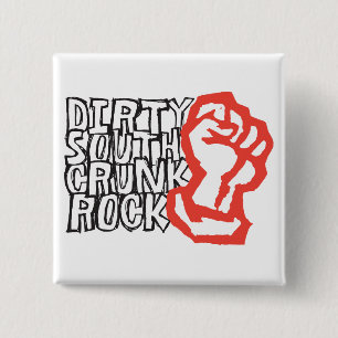 Lil Jon "Dirty South Fist" Red 15 Cm Square Badge