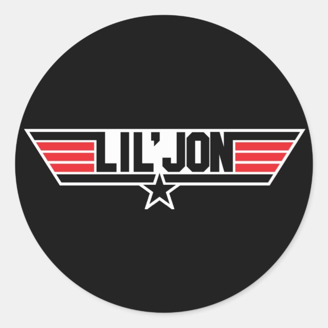 Lil Jon "Top Gun" Classic Round Sticker (Front)