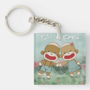 Lil & Kona Holiding Hands Key Ring