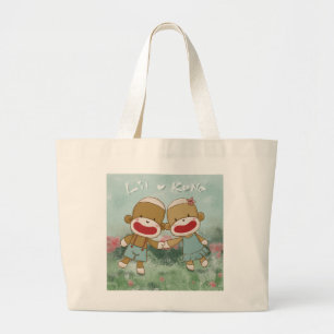 Lil & Kona Holiding Hands Large Tote Bag