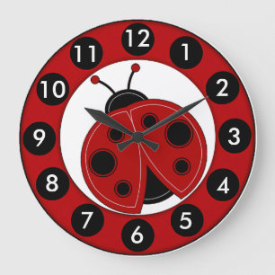 "Lil Ladybug" ACRYLIC WALL CLOCK