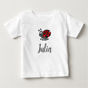 Lil' Ladybug "Your child's name here" personalised Baby T-Shirt