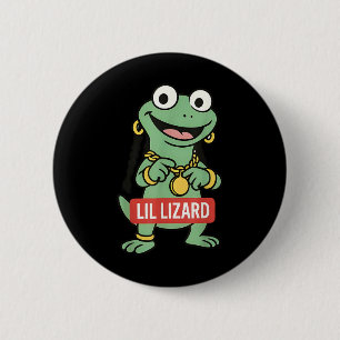 Lil Lizard Funny Lizard Trending Meme  6 Cm Round Badge