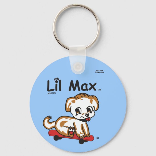 Lil Max Button Keychain (Front)