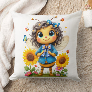 Lil miss bee cushion