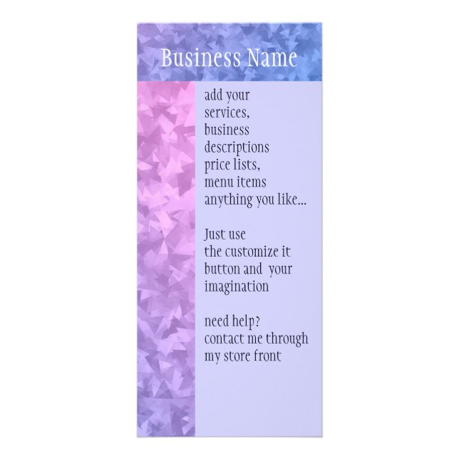 Lil Miss Claudia Rack Card (Front)